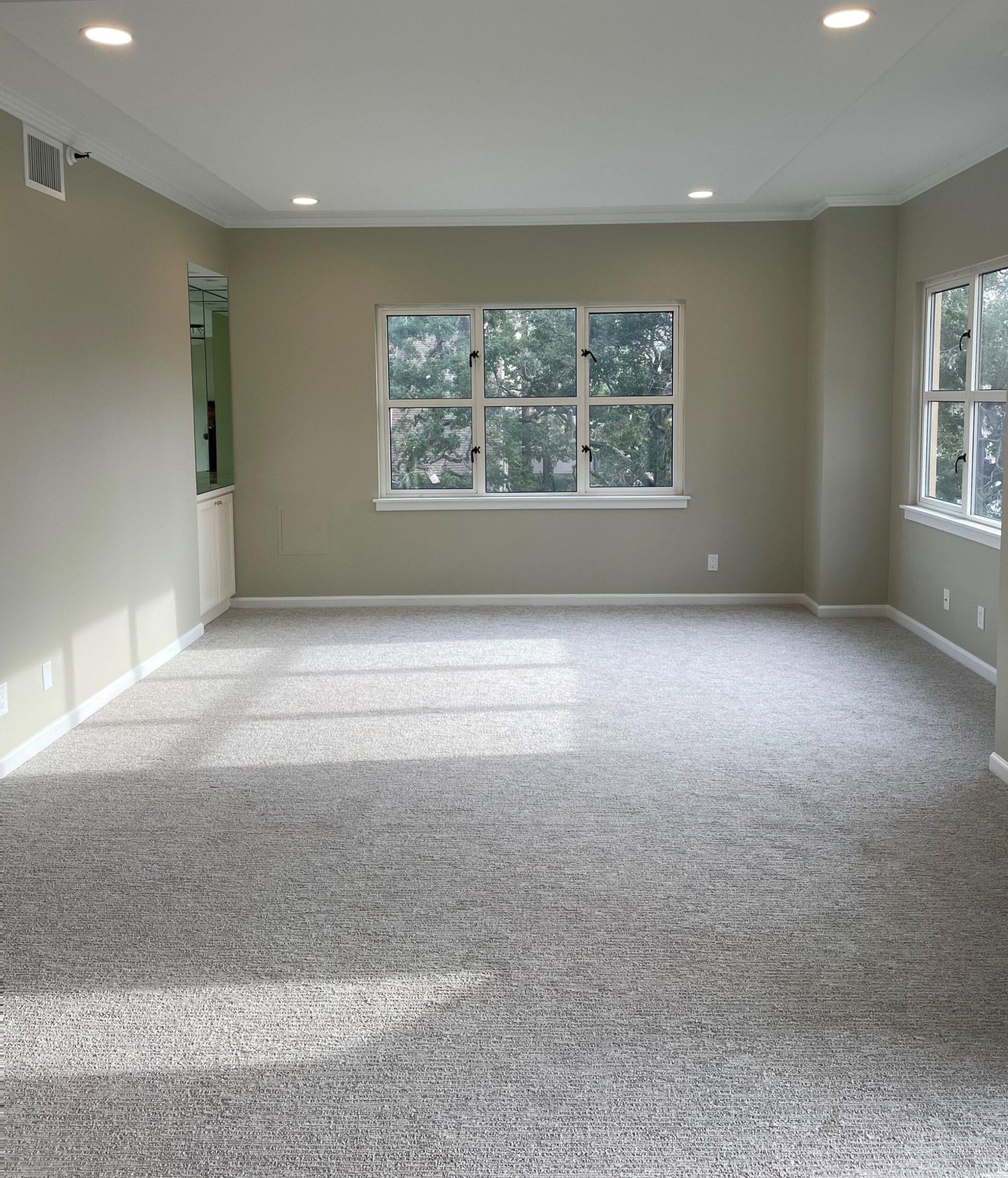 Condo 310 carpeted living room